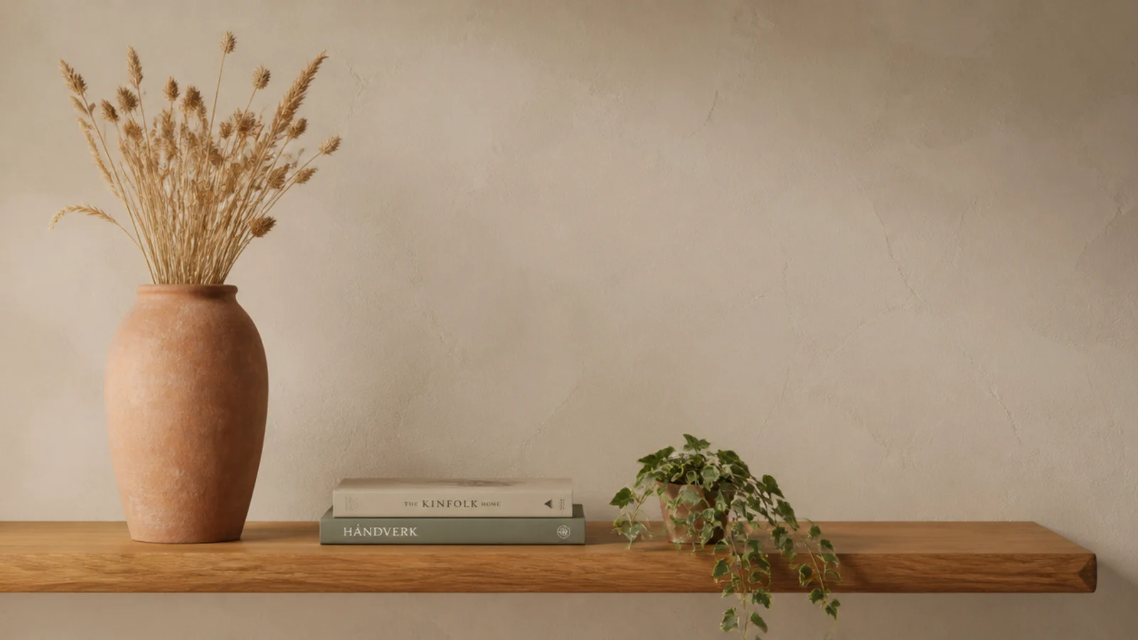calmly styled level floating shelf showing the corrected approach in practice