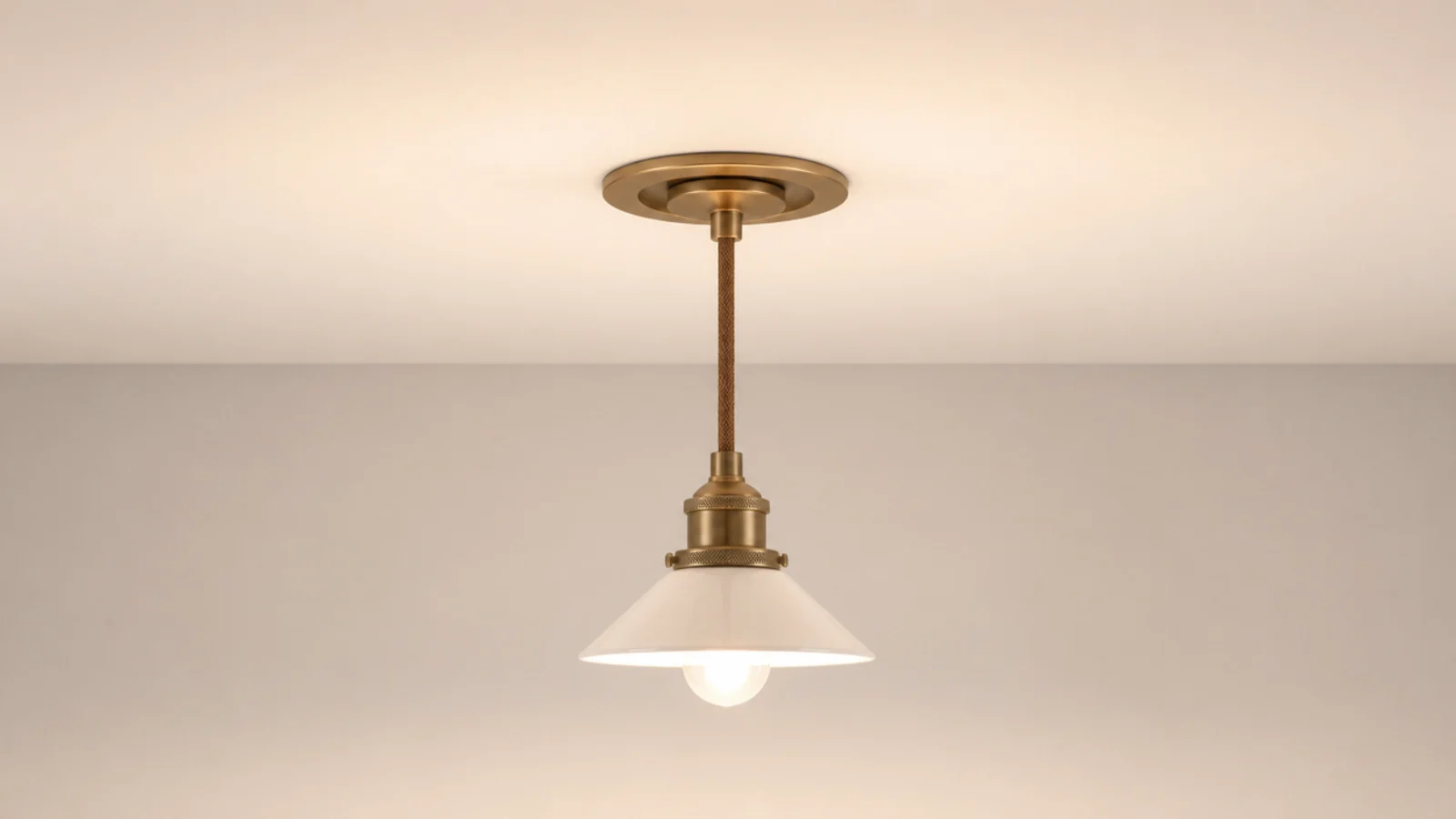conversion kit turning a downlight into a small pendant