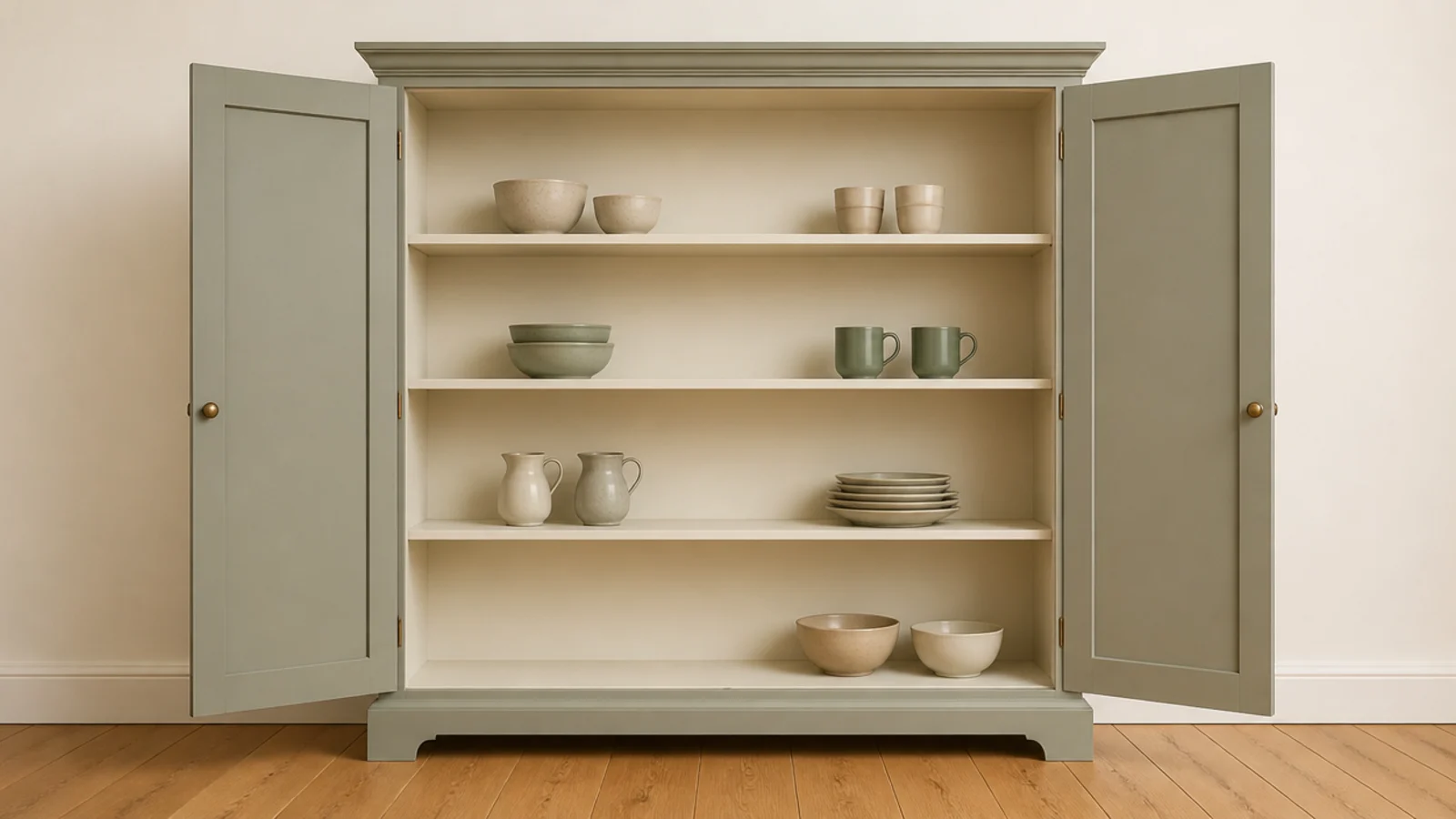 closed shoe cabinet holding a deliberately limited number of pairs