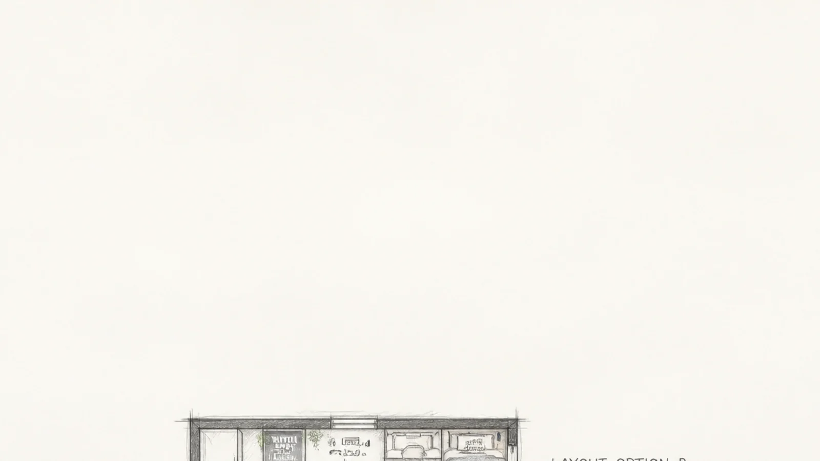 tall comparison of teen bedroom layouts for a boy across small rooms
