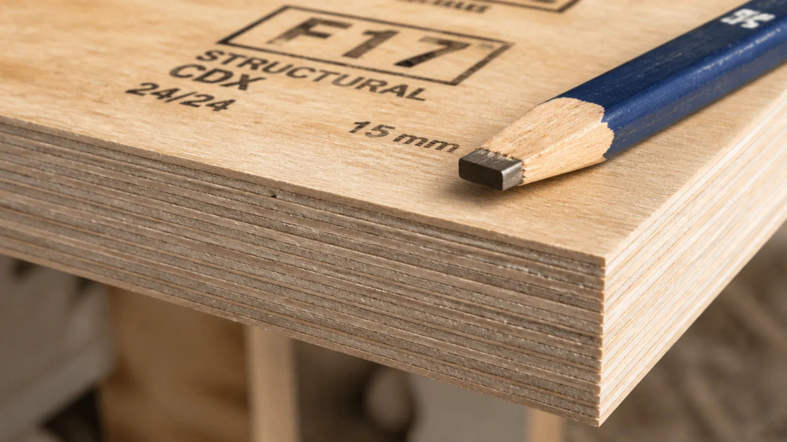 thick plywood carcass edge showing dense void free laminations