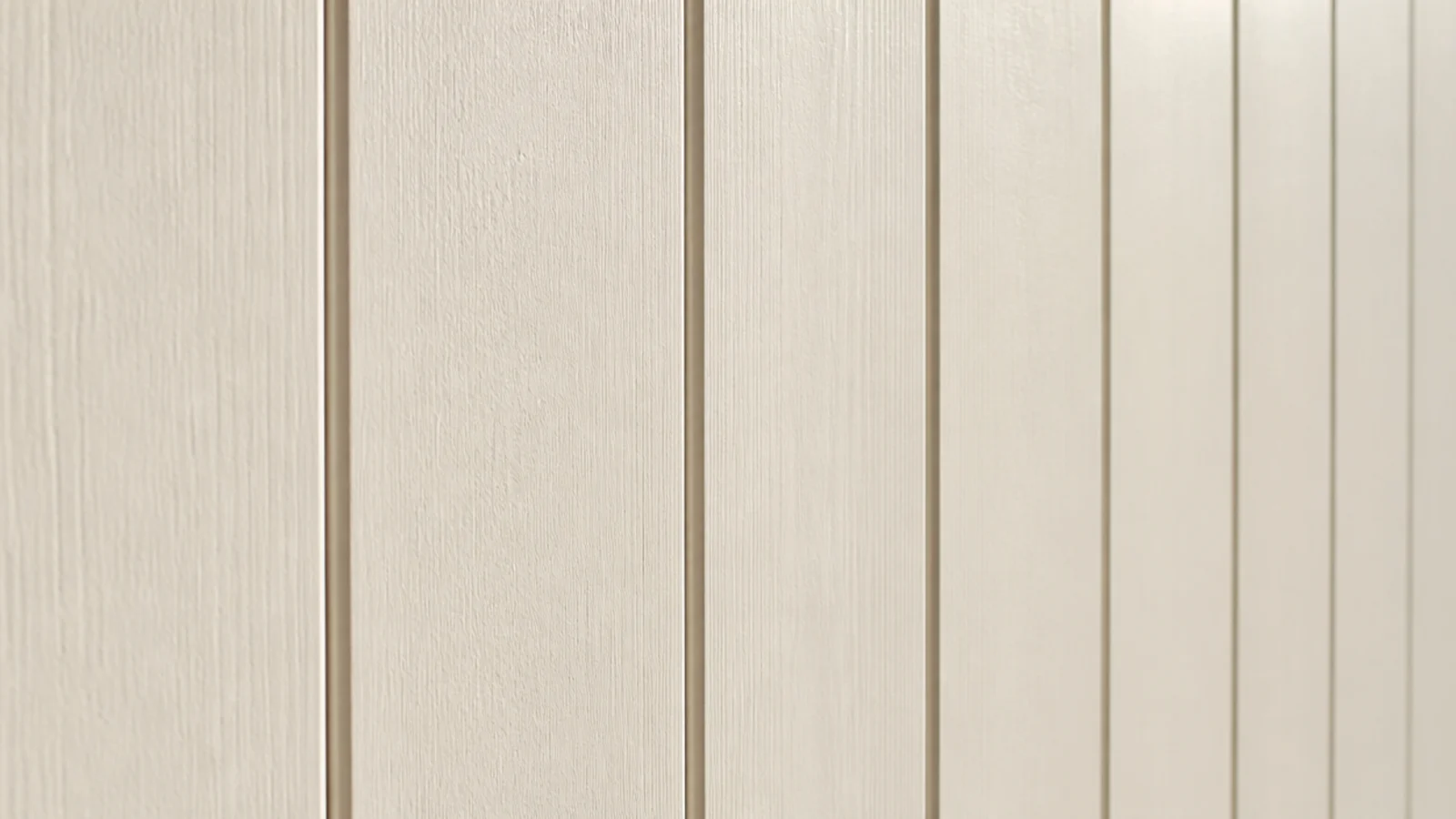 vertical painted shiplap boards with fine shadow gaps between them