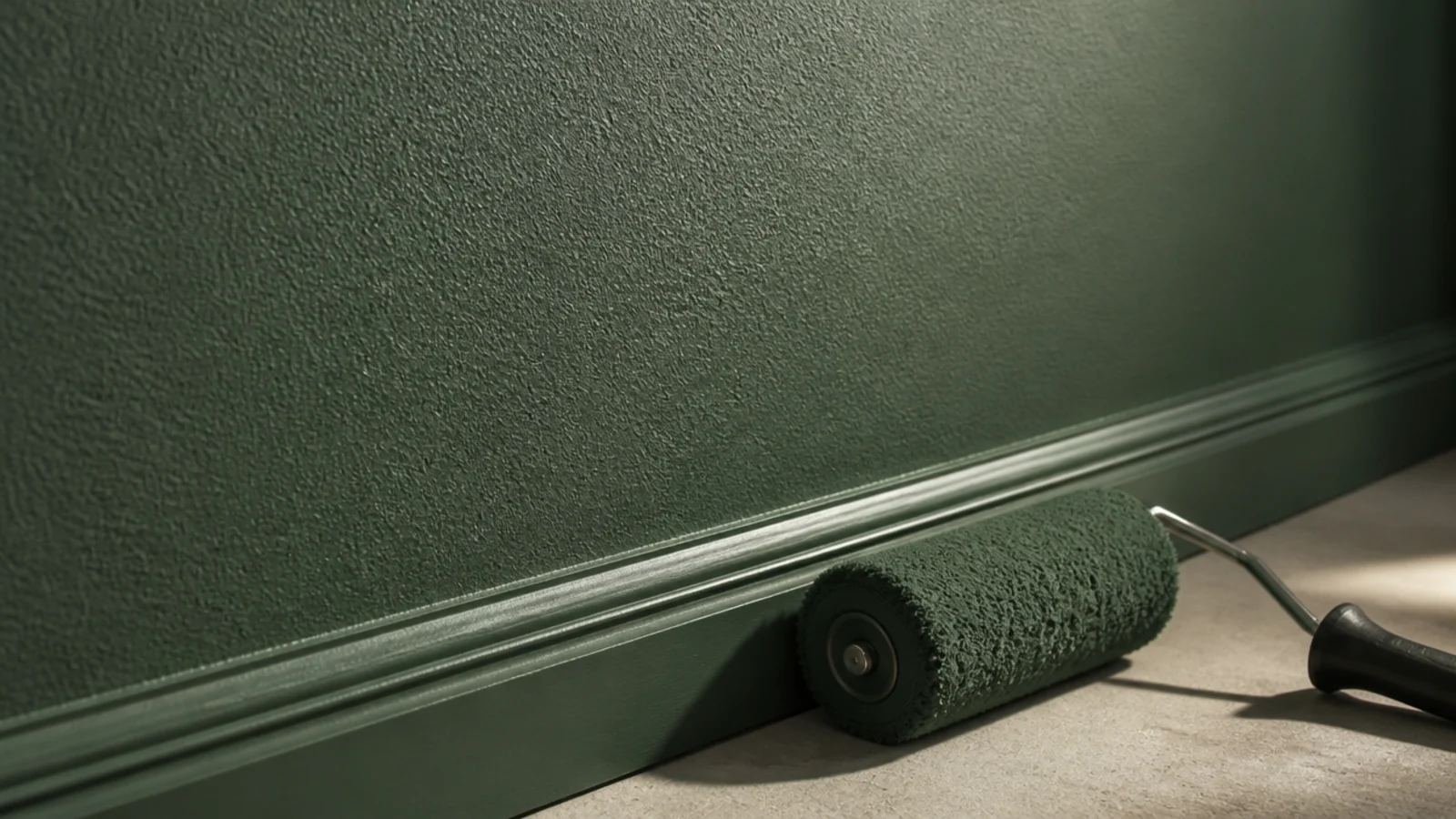 sand textured paint surface showing fine grain under raking light