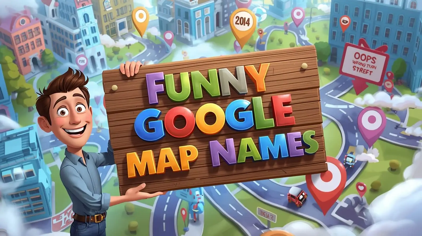 funny google map names