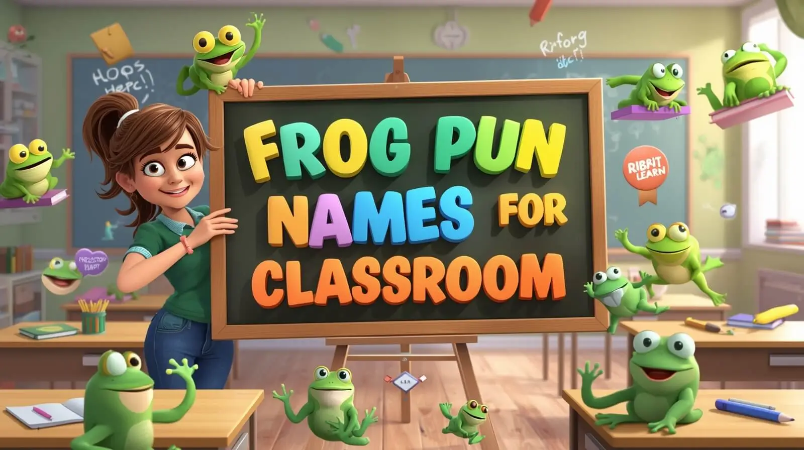 frog pun names for classroom
