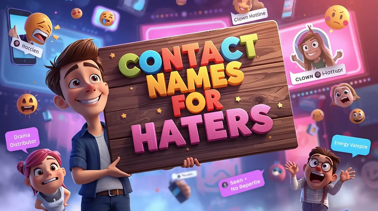 Contact Names for Haters