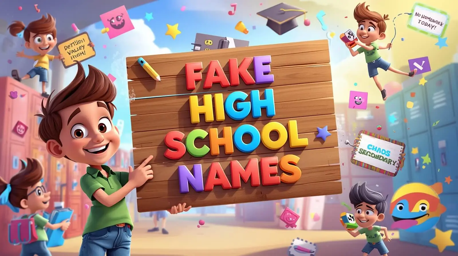 Fake High School Names