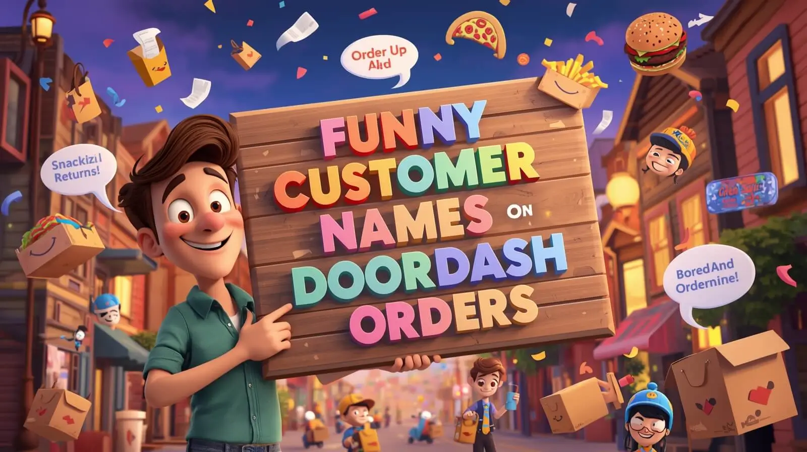 Funny customer names on DoorDash orders