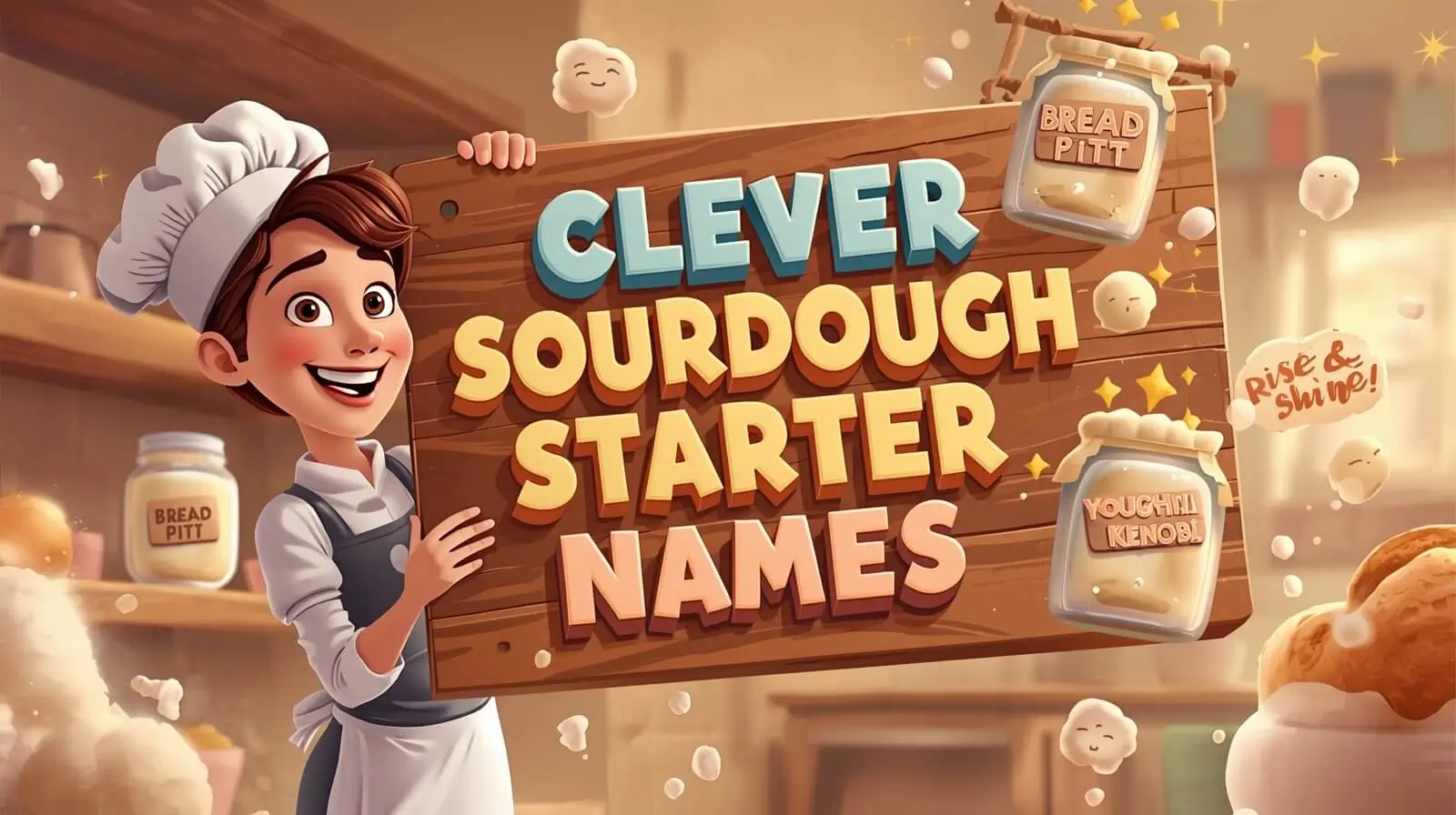 clever sourdough starter names