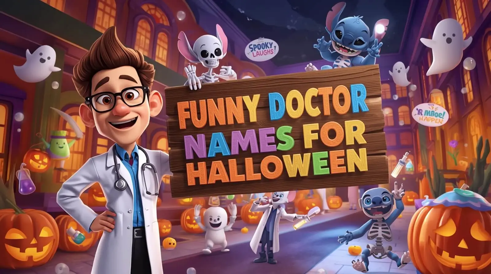 funny doctor names for halloween