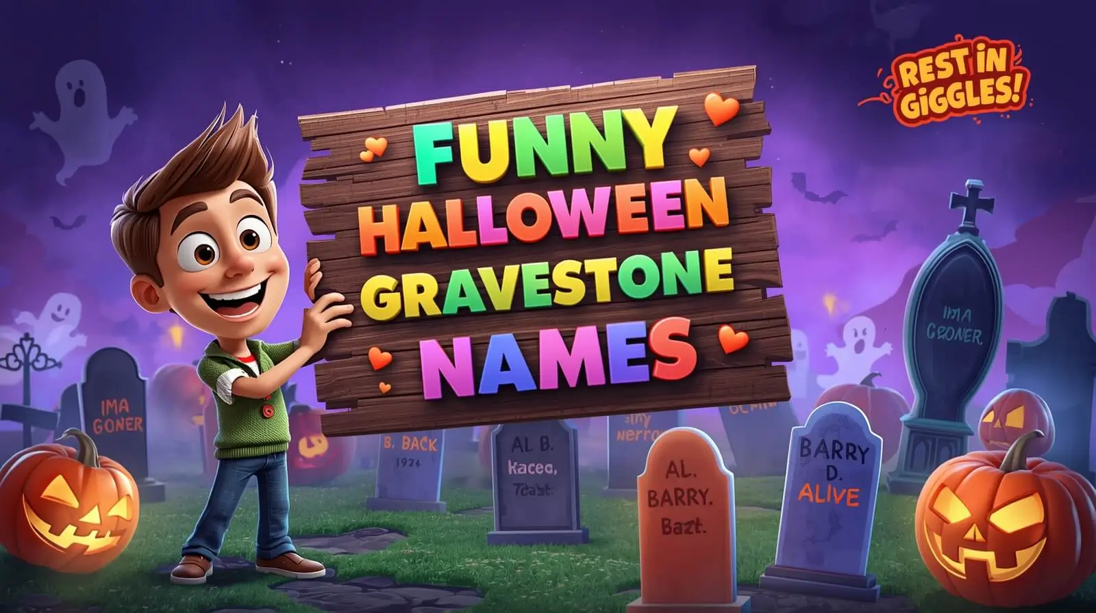 funny halloween gravestone names