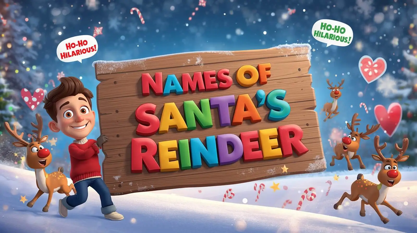 Names of Santa's reindeer