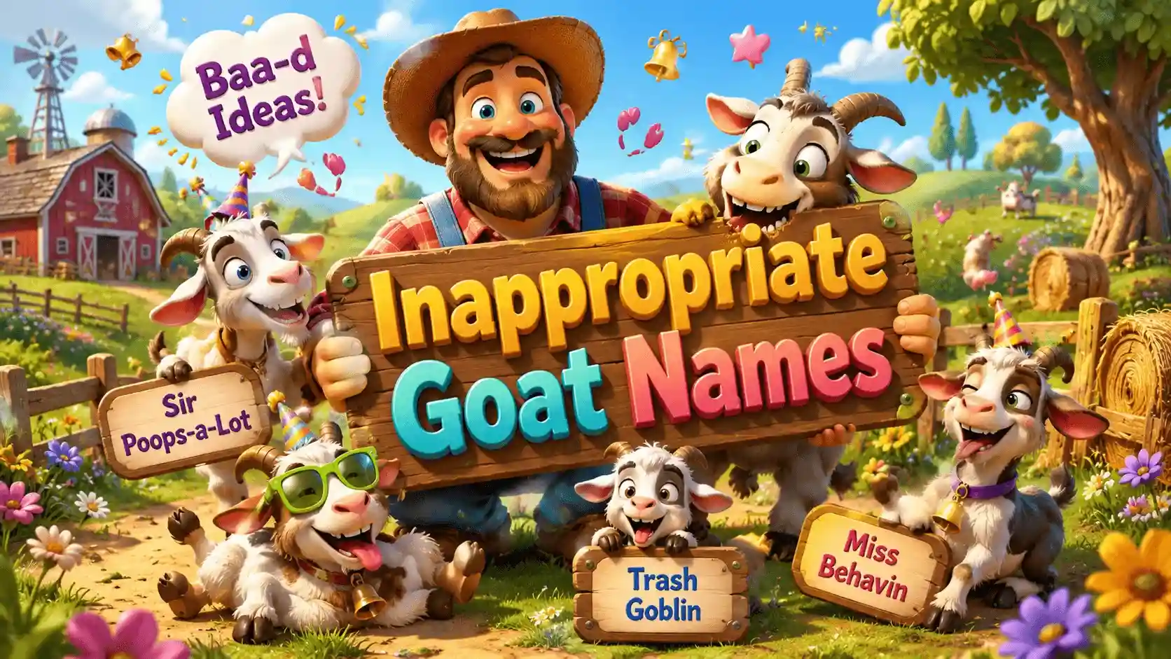 inappropriate goat names