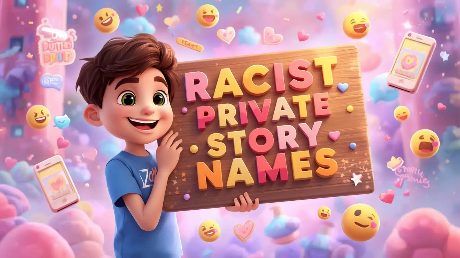 racist private story names