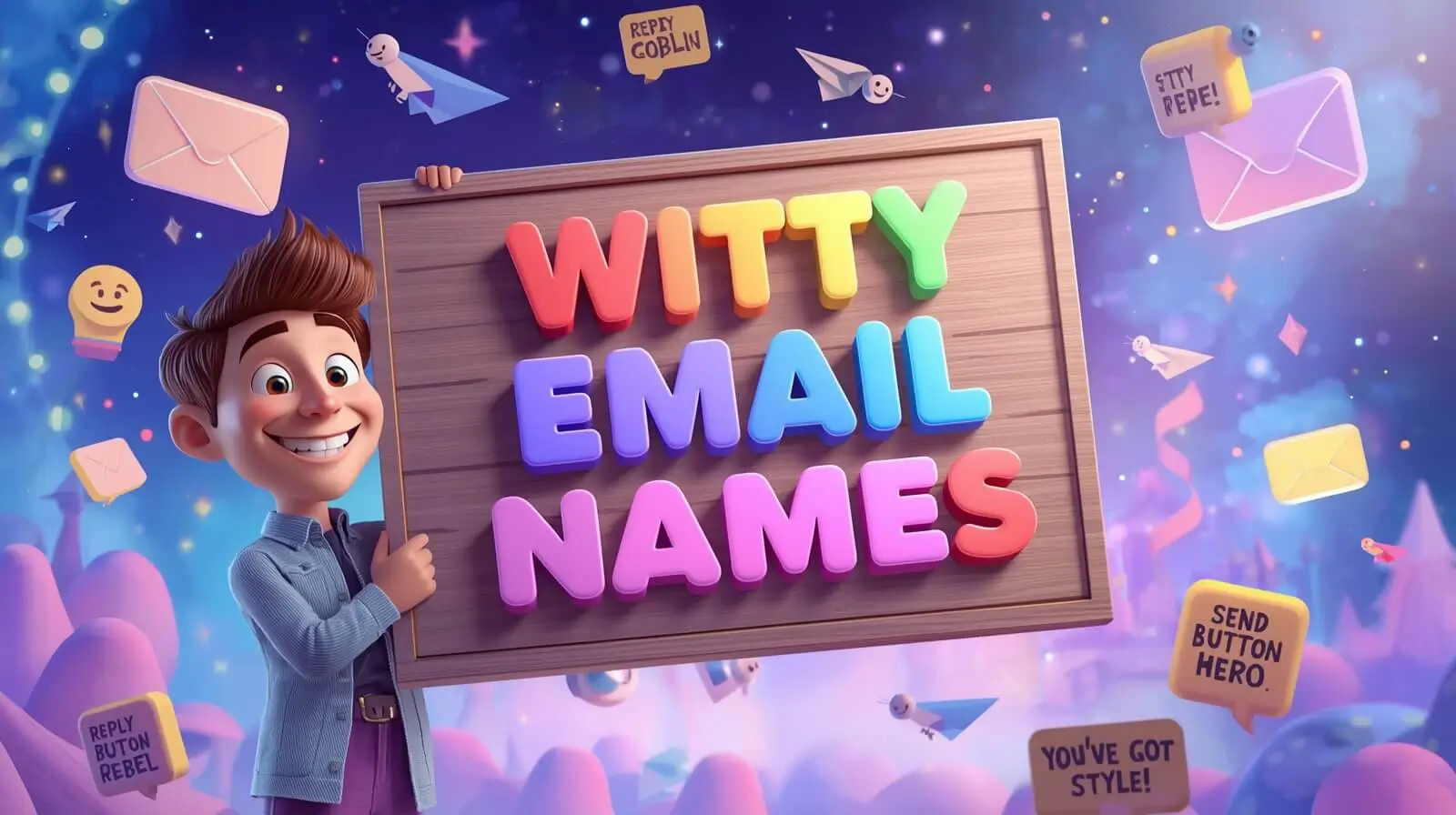 witty email names