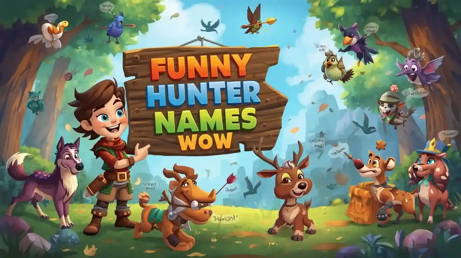 funny hunter names wow