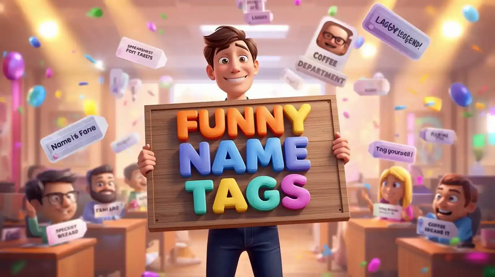 funny name tags