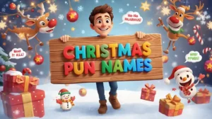 christmas pun names