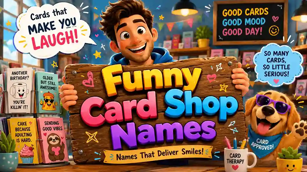 funny card shop names