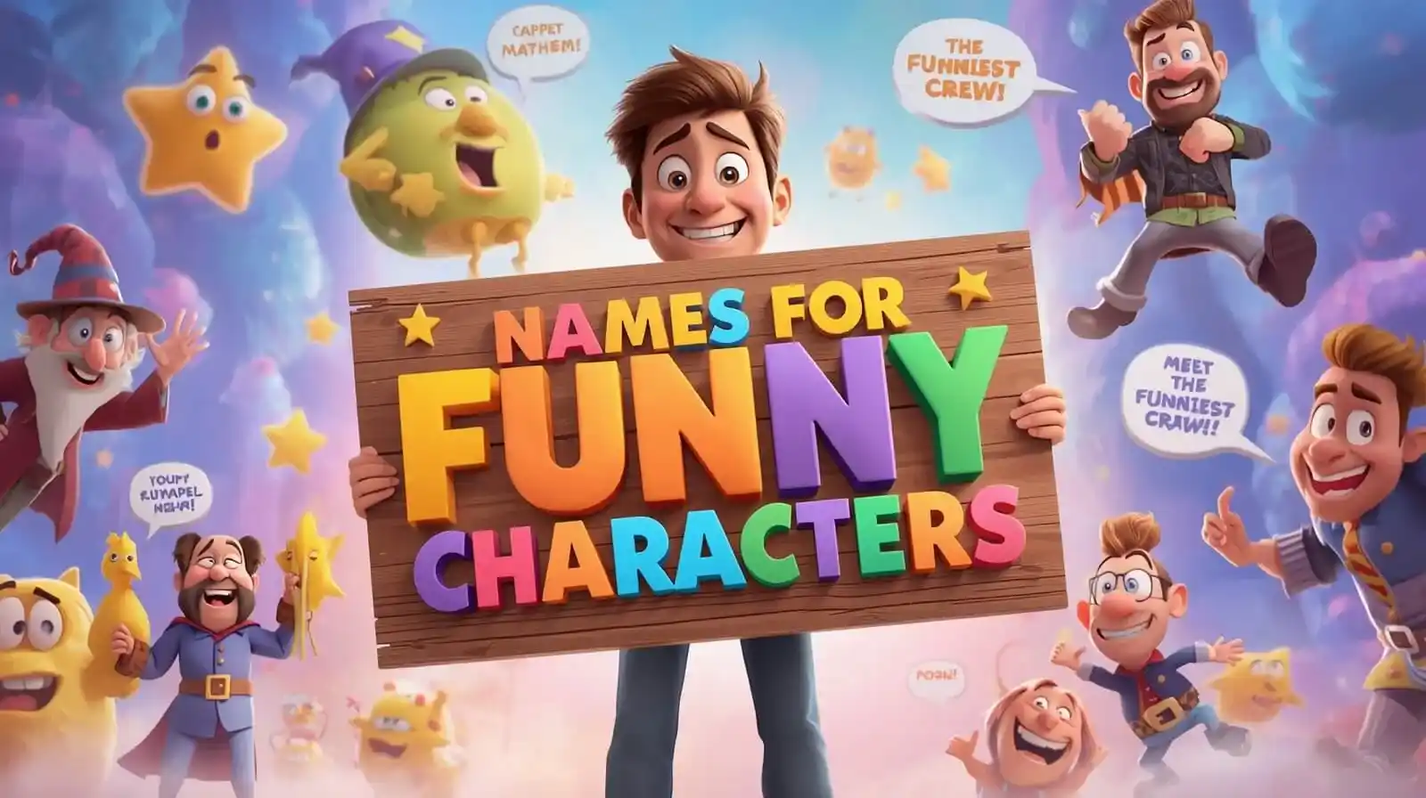 names for funny characters